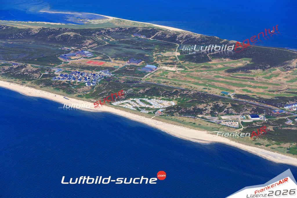 Die Luftbildaufnahme Rantumer-duenen - Sylt wurde 2018 mittels Flugzeug (keine Drohne) erstellt. Perfekte Schärfe und Druck- Auflösung- Garantiert!