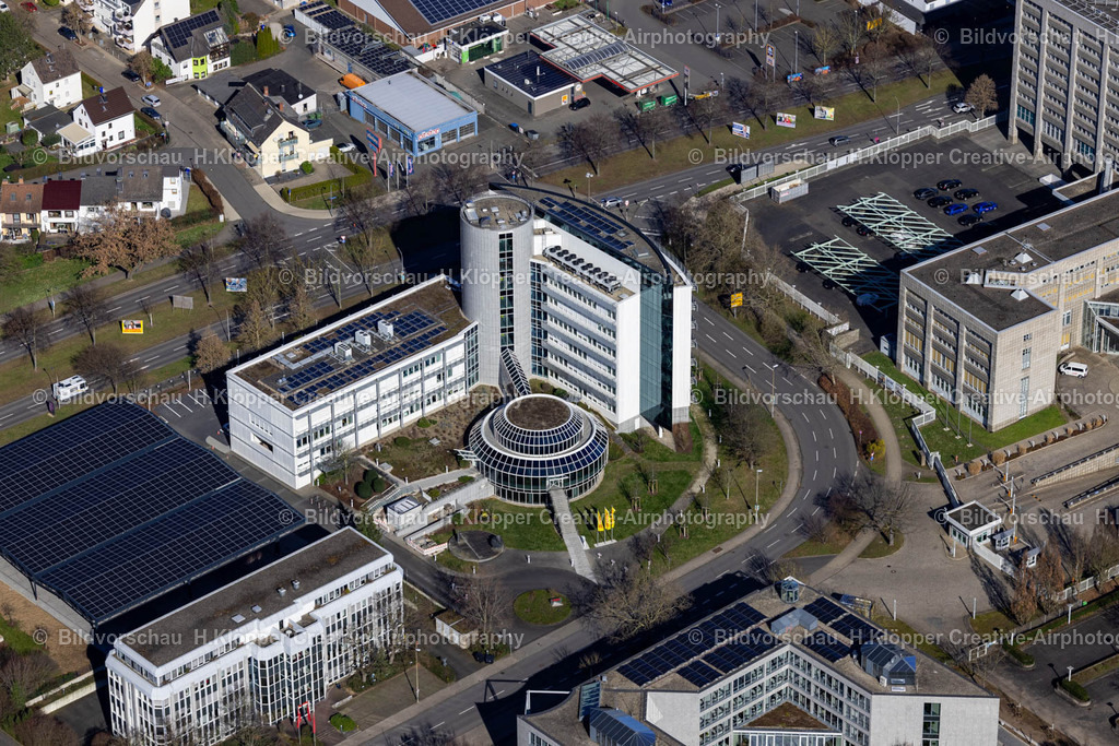 Luftbilder Koblenz-9926 | Luftbildfotografie Büro- und Unternehmensverwaltungs Hochhaus- Gebäude " Lotto Rheinland-Pfalz GmbH " an der Ferdinand-Sauerbruch-Straße in Koblenz im Bundesland Rheinland-Pfalz, Deutschland - Realisiert mit Pictrs.com