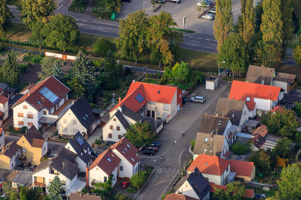 Luftbild: Hofladen Schafzucht Bühner in der Südendstr in Kandel im Bundesland Rheinland-Pfalz in Deutschland. Foto: IMG_45016.jpg vom 03.09.2011 durch Werner Riehm/FLY-FOTO.de