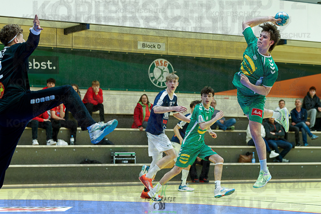 mJB Pokalrunde dt. Meisterschaft, TV Hüttenberg - TSV GWD Minden | mJB Pokalrunde dt. Meisterschaft, TV Hüttenberg - TSV GWD Minden am 15.03.2025 in Münchholzhausen (Sporthalle Münchholzhausen)Photo © 2025 - Jörg Heinrich - Realisiert mit Pictrs.com