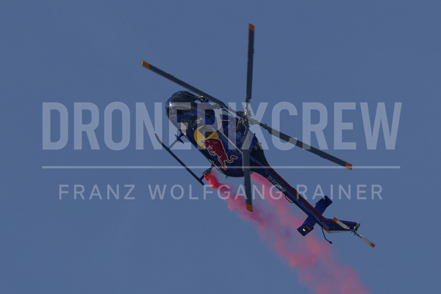 Audi FIS Ski World Cup: Men’s Slalom – Hahnenkamm Race, Kitzbuehel | Kitzbuehel, Austria, 25.Jan.26 - Alpine Skiing - FIS World Cup, Hahnenkamm Race, Slalom, men. The image shows red bull helicopter air show.