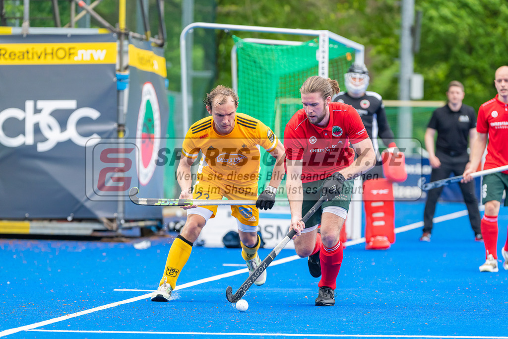 HK_20230507_108023 | 1. Bundesliaga Herren Creefelder HTC - Harvestehuder THC  am 7.5.2023 Crefelder HTC ( CHTC ), Krefeld  , Spooner Nicholas ( Harvestehuder THC #23 ) , Kossol Timo ( Crefelder HTC #3 )