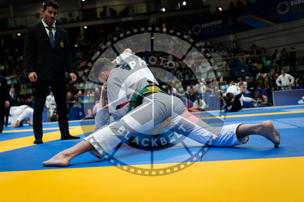 20240126PBB1446 | Fighters compete during the Brazilian Jiu-Jitsu European Championship of the IBJJF in Paris, France, on January 26, 2024.