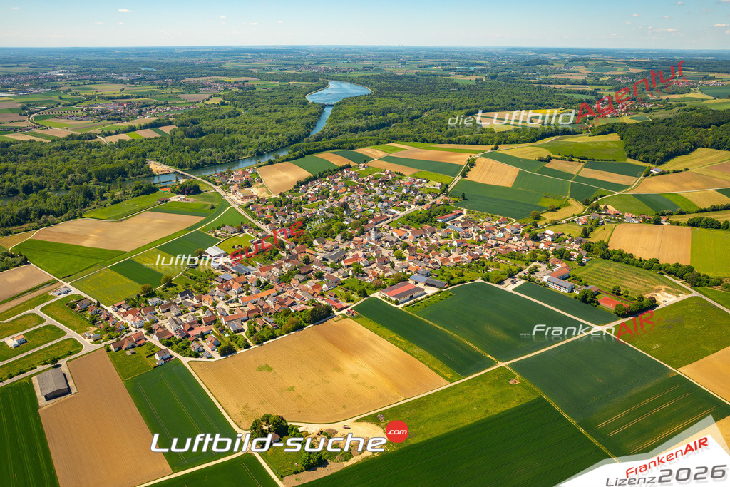 Bruck Marxheim Bild- Das Luftbild wurde 2025 vom UL-Flugzeug heraus erstellt ( keine Drohne ) - Hochauflösende Luftaufnahme -Nicht vergleichbar mit Google Maps oder Satelittenbilder- Die Geschenkidee !Mit Lizenz und Bildrechte bestellbar
