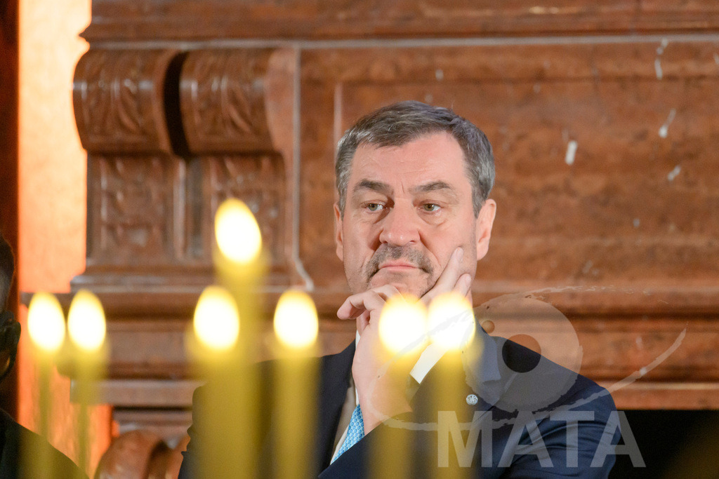 _DWA0760 | Bayerns Ministerpräsident Markus Söder (CSU) in der Münchner Residenz bei der Verleihung des Ewald-von-Kleist-Preis. Der diesjährige Ewald-von-Kleist-Preis wird am Rande der Münchner Sicherheitskonferenz 2026 an das ukrainische Volk vergeben. München, 14.02.2026 Bayern Deutschland - Realisiert mit Pictrs.com