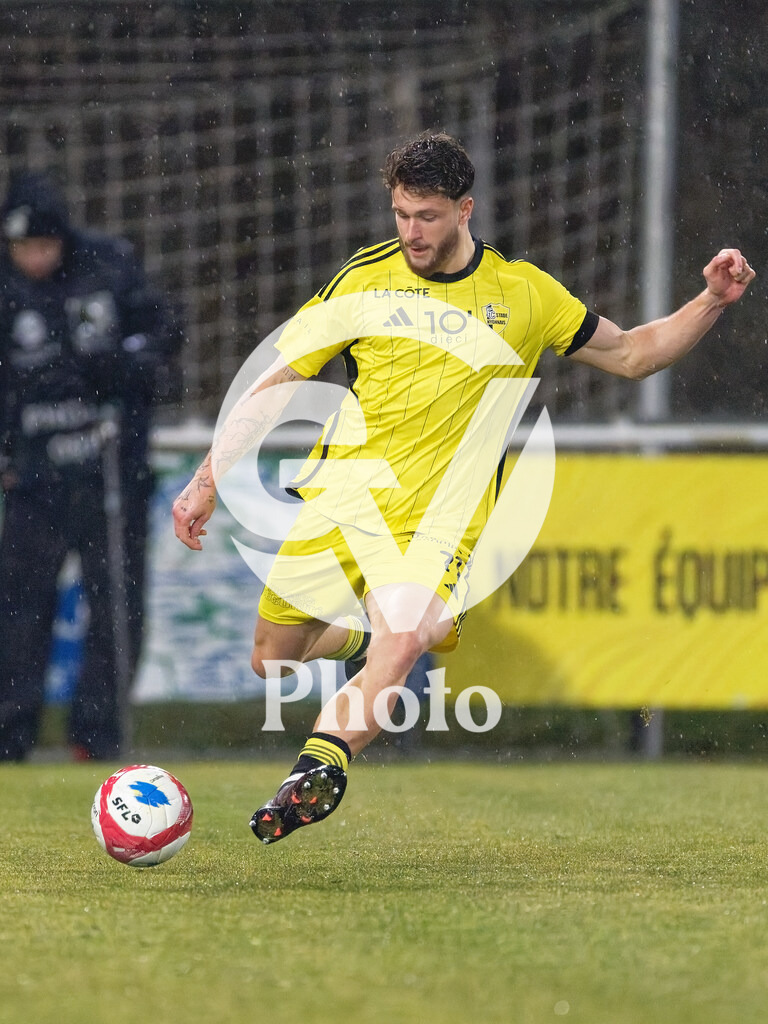 dieci Challenge League - FC Stade Nyonnais v Etoile Carouge FC |  during the dieci Challenge League match between FC Stade Nyonnais and Etoile Carouge FC at Centre sportif de Colovray in Nyon, Switzerland