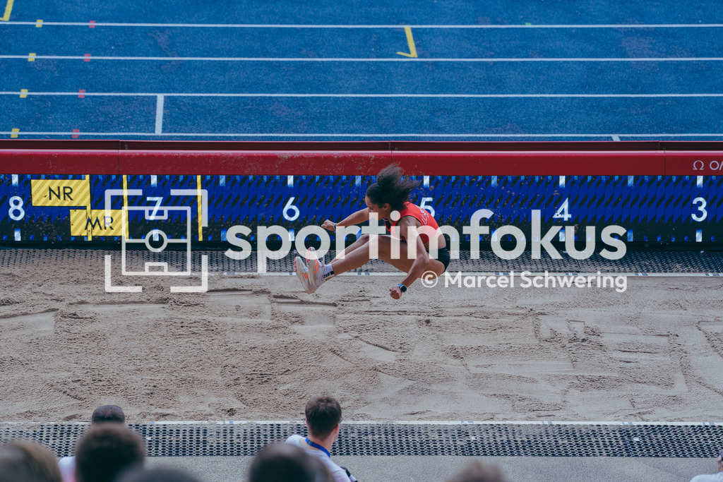 Deutsche Meisterschaften der Frauen und Männer 2026 | Tabea Christ, LG Brillux Münster, Weitsprung, Deutsche Meisterschaften der Frauen und Männer 2026, Lohrheidestadion Bochum-Wattenscheid, 26.07.2026. Foto: Marcel Schwering / sportimfokus - Realisiert mit Pictrs.com