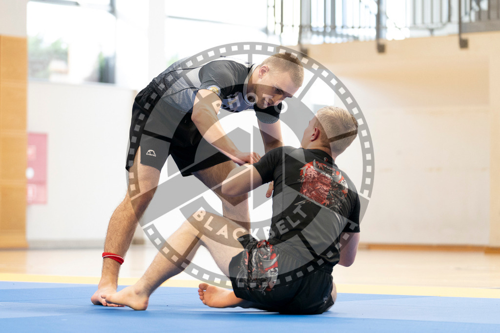 20240316PBB2341 | Athletes compete during the ADCC Eastern European Open grappling Competition in Poznan, Poland, on March 16, 2024.