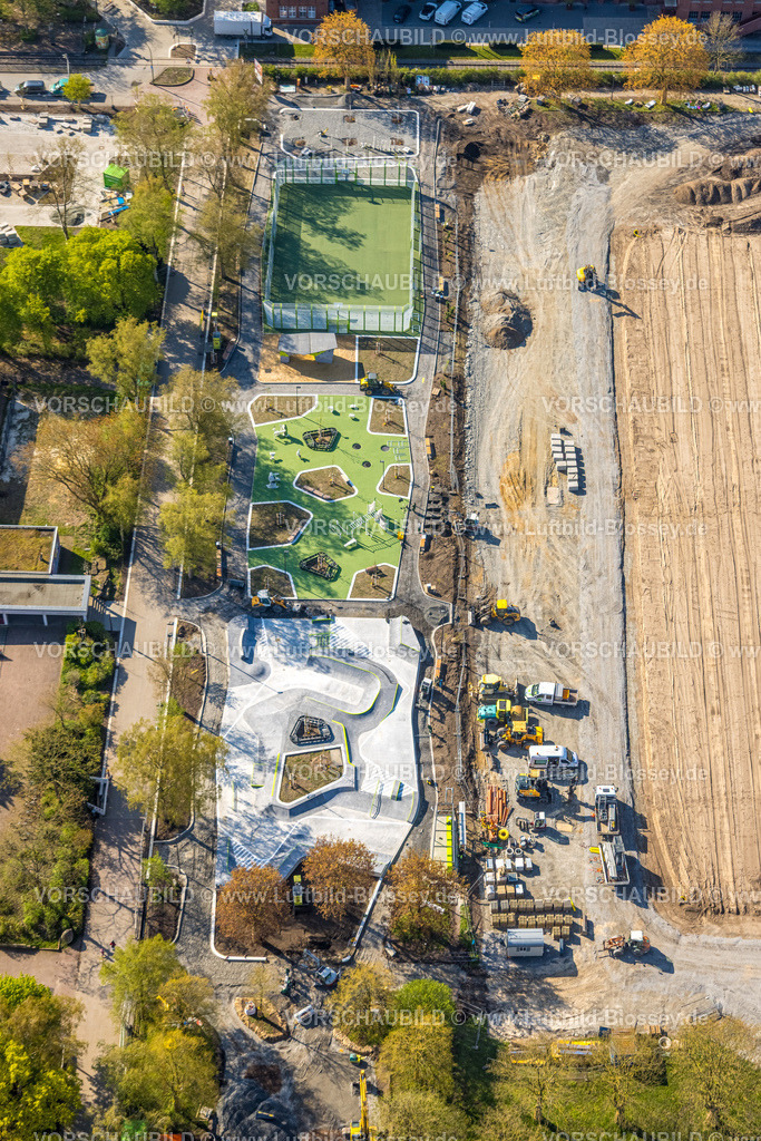 Hamm260400205Uentrop | Luftbild, Baustelle Neue Mitte Uentrop Grüne Umweltachse Sportpark und Freizeitpark Werner-Figgen-Weg Ecke Alter Grenzweg, Ostwennemarstraße, Uentrop, Hamm, Ruhrgebiet, Nordrhein-Westfalen, Deutschland
