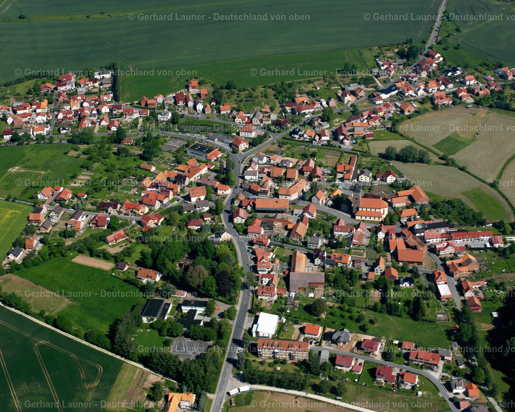 2634013 | SIEMERODE 09.06.2006 Stadtansicht des Innenstadtbereiches  in Siemerode im Bundesland Thüringen, Deutschland // City view on down town  in Siemerode in the state Thuringia, Germany Foto: Gerhard Launer