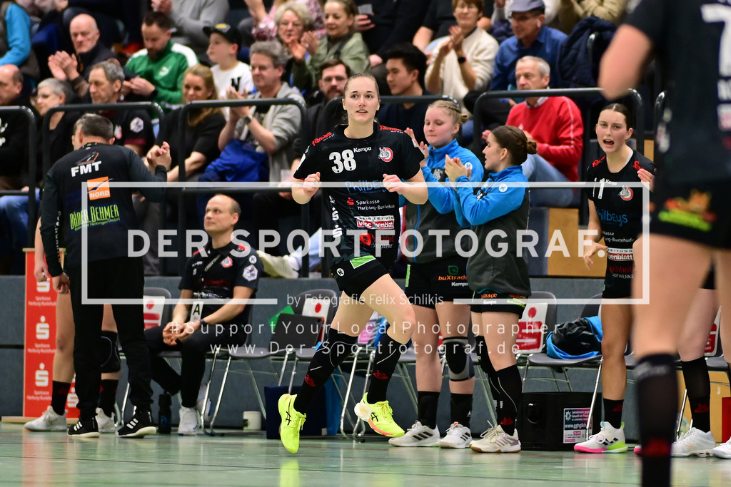 Handball I Frauen I Saison 2024-2025 I 2. HBF I 16. Spieltag I HL Buchholz 08-Rosengarten - SV Union Halle-Neustadt I 072496 | Der Sportfotograf. - Realisiert mit Pictrs.com