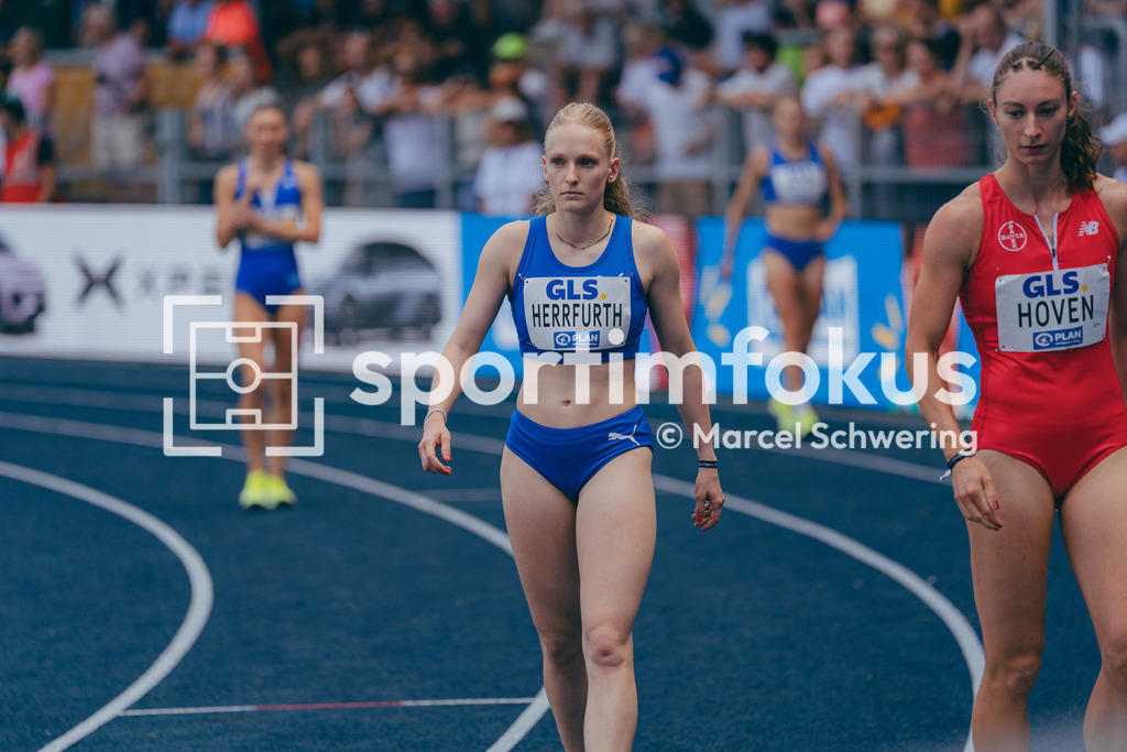 Deutsche Meisterschaften der Frauen und Männer 2026 | Luisa Herrfurth, LAV Stadtwerke Tübingen, 400-Meter-Lauf, Halbfinale, Deutsche Meisterschaften der Frauen und Männer 2026, Lohrheidestadion Bochum-Wattenscheid, 25.07.2026. Foto: Marcel Schwering / sportimfokus - Realisiert mit Pictrs.com