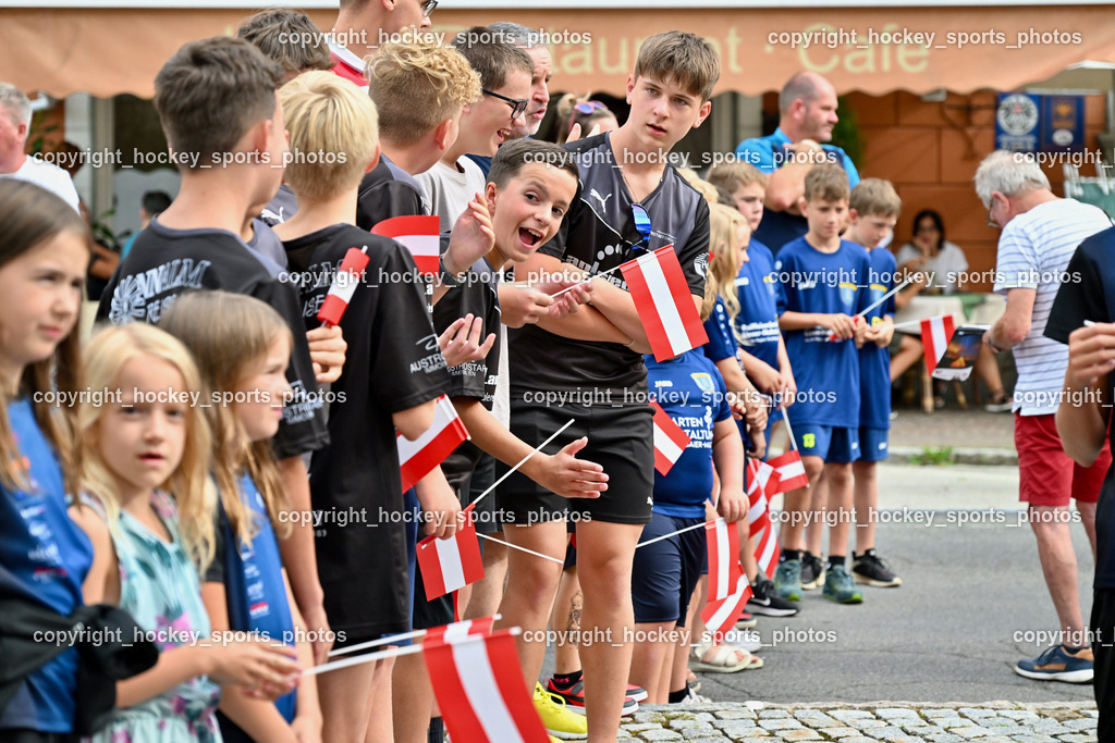 Empfang Heiko Gigler in Gmünd | Besucher Empfang Heiko Gigler, Empfang Heiko Gigler in Gmünd, Empfang Heiko Gigler in Gmünd am 14.08.2024 in Gmünd (Hauptplatz Gmünd), Austria, (Photo by Bernd Stefan)