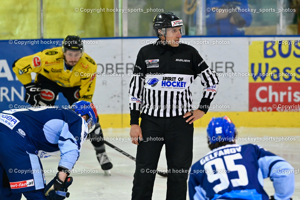 ESC Steindorf vs. EC Hornets Spittal 25.2.2024 | UNTERKÖFLER Norbert Referee, ESC Steindorf vs. EC Hornets Spittal 25.2.2024, ESC Steindorf vs. EC Hornets Spittal 25.2.2024 am 25.02.2024 in Steindorf (Ossiachersee Halle), Austria, (Photo by Bernd Stefan)
