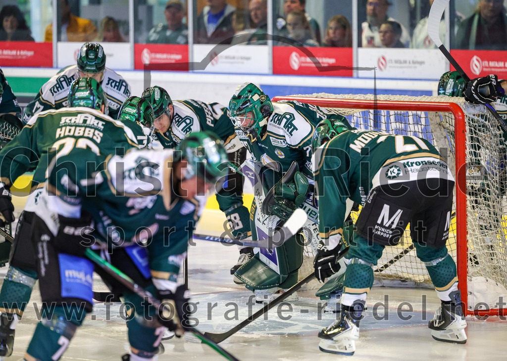 2025-09-21_004_TSV_Erding_gegen_Hoechstadter_Alligators | Erding, Deutschland, 21.09.2025:Eishockey, Oberliga Süd 2025 / 2026, 2. Spieltag, TSV Erding gegen Höchstadter Alligators, Endergebnis: 3:4Foto: Christian Riedel / fotografie-riedel.net