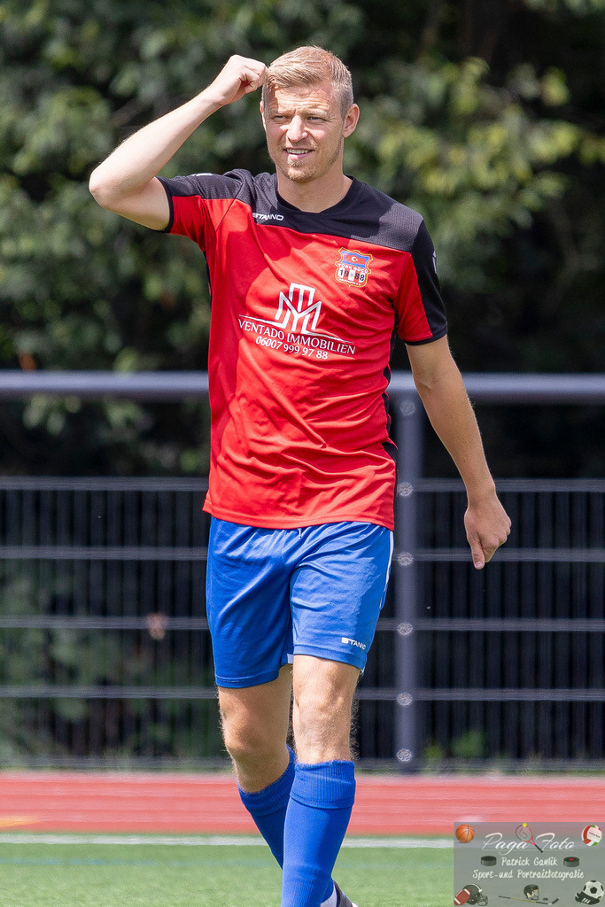 Testspiel: Spvgg. 03 Fechenheim - Türk Gücü Friedberg, 13.07.2024 | Maik Vetter (Türk Gücü Friedberg #19), Spvgg. 03 Fechenheim - Türk Gücü Friedberg, Frankfurt am Main, Sportanlage Birsteiner Straße, 13.7.2024 - Realisiert mit Pictrs.com