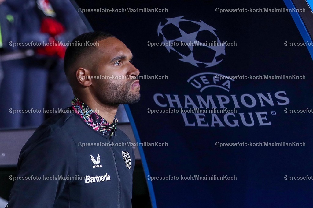 UCL11032502243 | 11.03.2025, Fußball, UEFA Champions League, Bayer 04 Leverkusen - FC Bayern München, Achtelfinale Rückspiel, BayArena, Saison 2024 2025: Jonathan Tah (Bayer04 Leverkusen #4)DFB regulations prohibit any use of photographs as image sequences and or quasi-video.