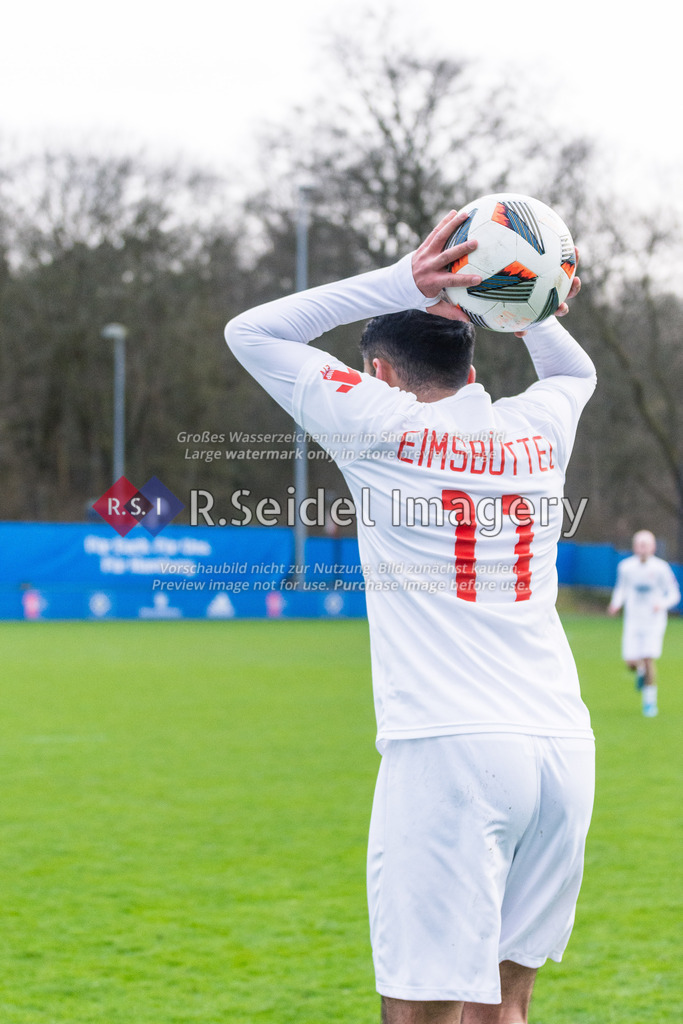 Fußball, Saison 2022/23, Freundschaftsspiel, Hamburger SV II (U21) - Eimsbütteler TV, Trainingsplatz am Volksparkstadion (Hamburg), 28.03.2023 | Hammed Umer Nawaz (#11, ETV)