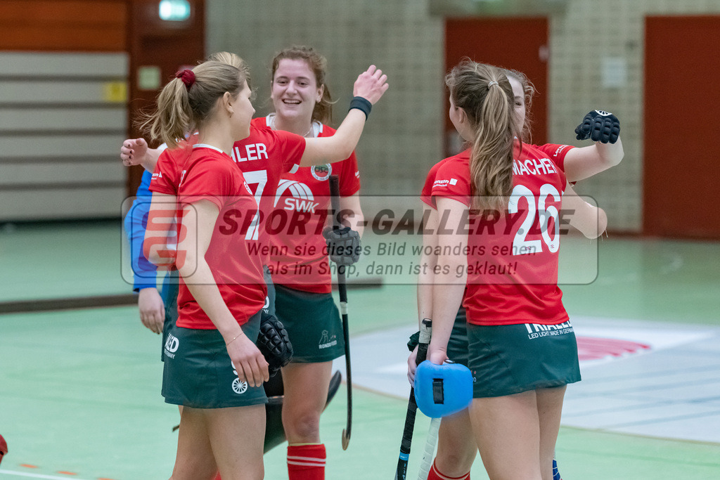 HK_20230122_103127 | 1. Bundesliga ( Halle ) Damen Crefelder HTC - Rot-Weiss Köln am 22.1.2023 Crefelder HTC  ( CHTC ) Halle Glockenspitz , Krefeld ,