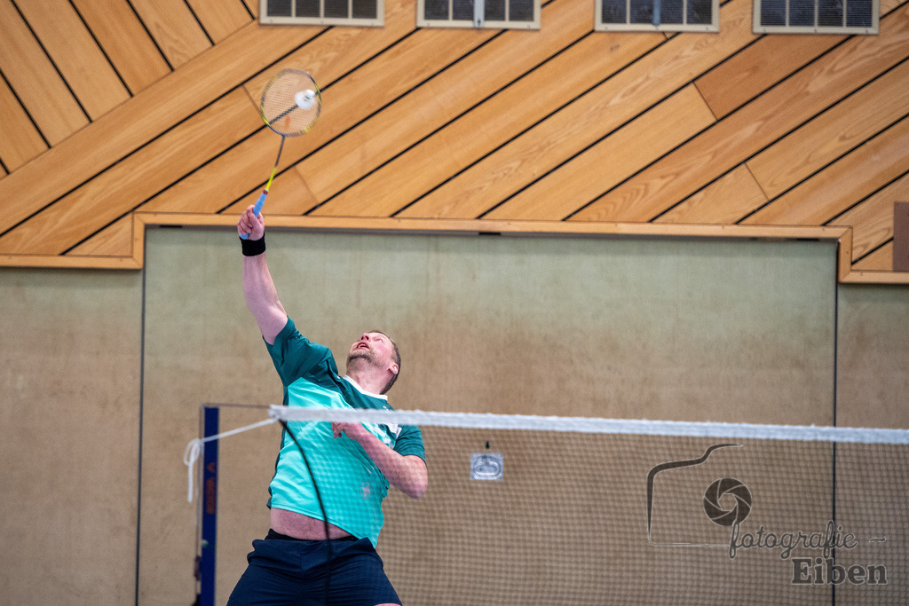 Spieltag Badminton TV Metjendorf | Johann Barth (TVM2); Spieltag Badminton TV Metjendorf am 16.02.2025; in Wiefelstede / Metjendorf (Sporthalle Auf dem Kamp), Photo: Philip Eiben 2025 - Realisiert mit Pictrs.com