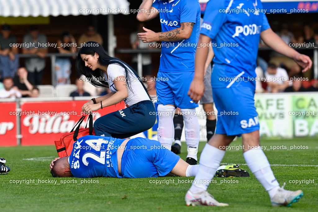 SAK vs. SV Dellach Gail 17.6.2023 | #24 Zoran Vukovic, Physiotherapeutin SAK Slavica Todorovic