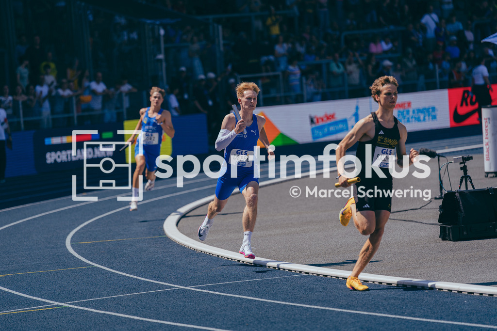 Deutsche Meisterschaften der Frauen und Männer 2026 | Nils Deppe, TV Wattenscheid 01, U20 4x400-Meter-Staffel, Deutsche Meisterschaften der Frauen und Männer 2026, Lohrheidestadion Bochum-Wattenscheid, 25.07.2026. Foto: Marcel Schwering / sportimfokus - Realisiert mit Pictrs.com