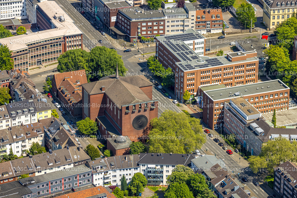 Essen230511877 | Luftbild, Chorforum Veranstaltungsort, Südviertel, Essen, Ruhrgebiet, Nordrhein-Westfalen, Deutschland