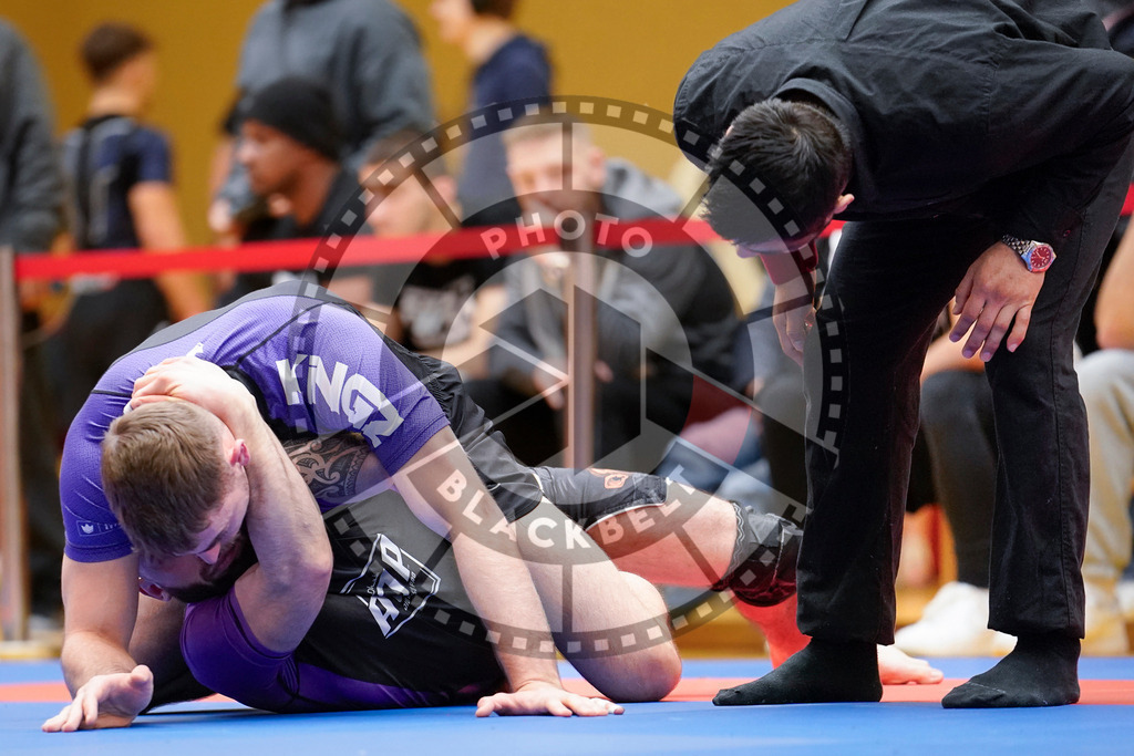20240203PBB08720 | Fighters compete during the Brazilian Jiu-Jitsu Championship of the AJP Tour in Maintal by Frankfurt am Main, Germany, on February 2, 2024.