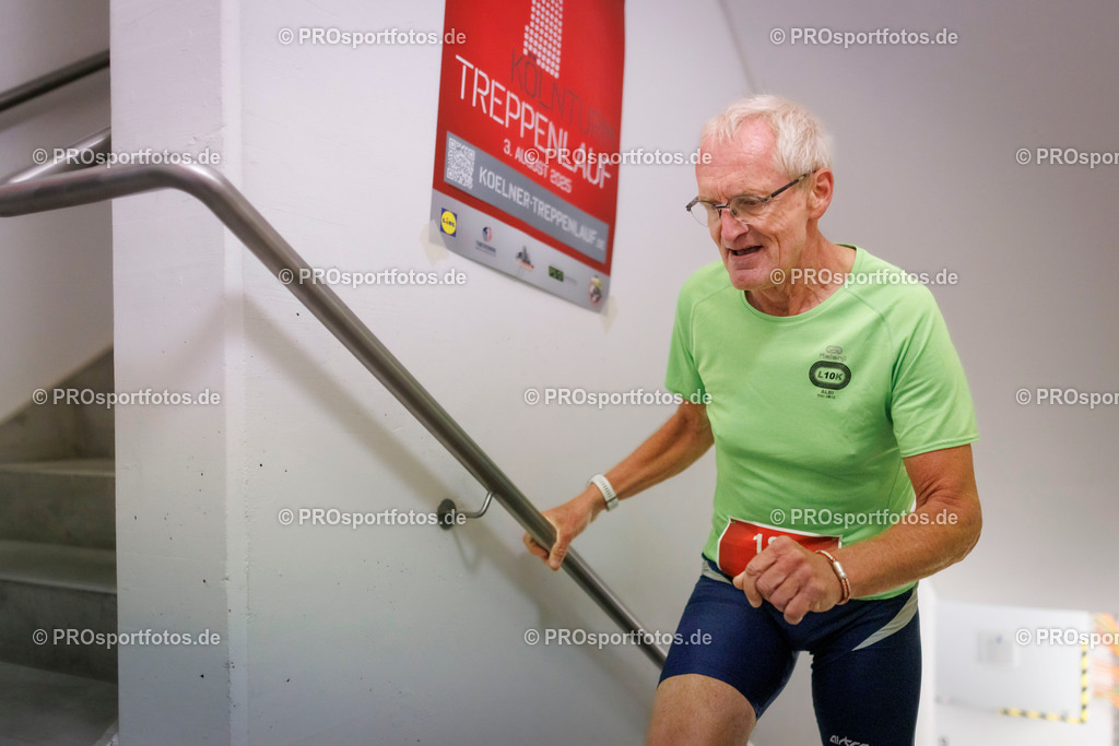 KölnTurm Treppenlauf; Köln, 03.08.2025 | Impressionen vom KölnTurm Treppenlauf am 03.08.2025 in Köln (Nordrhein-Westfalen). 