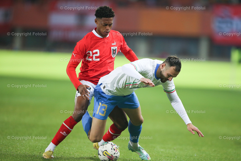 A_LUI_20221120_0001 | SPORT FUSSBALL TESTSPIEL  ÖSTERREICH VS ITALIEN
IM BILD: Junior Adamu (Österreich),


FOTO:FOTOLUI/UW