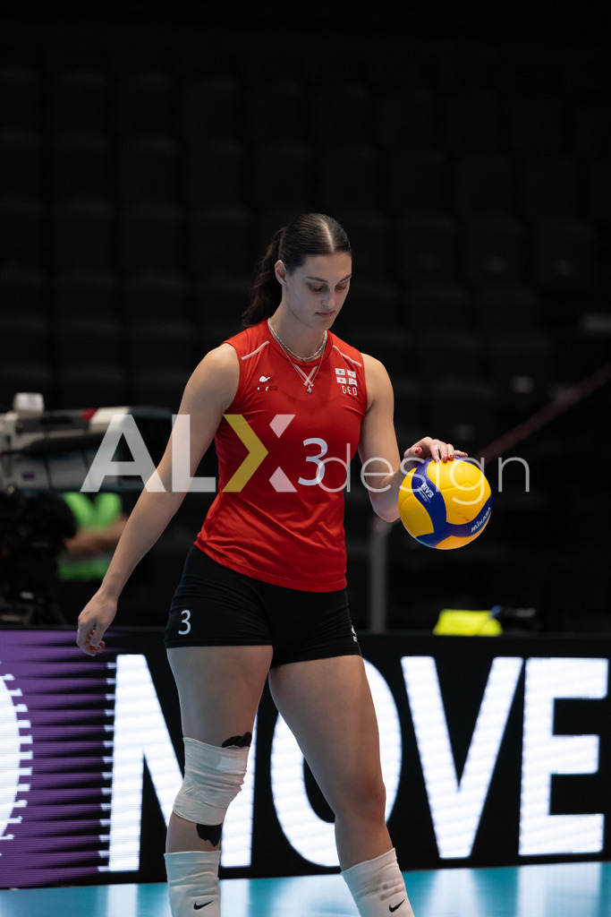 Georgia v Switzerland - CEV European League Women | KRIENS, SWITZERLAND - JUNE 12: ANA TEVDORADZE of Georgia during the CEV European League match between Georgia and Switzerland at Pilatus Arena on June 12, 2026 in Kriens, Switzerland. - Realisiert mit Pictrs.com