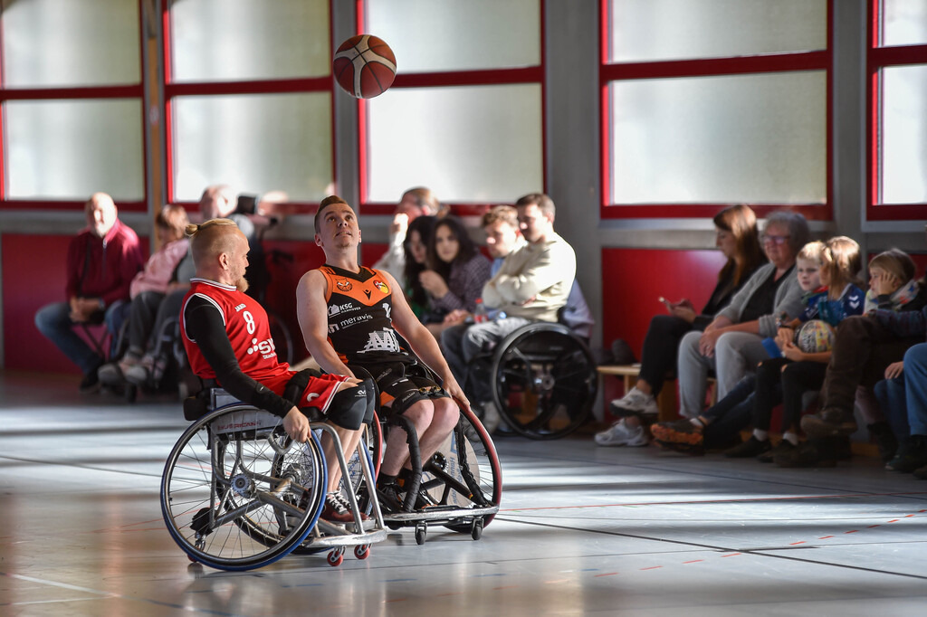 2024-10-26-0526 | RSKV Tuebingen vs. Hannover United 2, Rollstuhlbasketball, 2. Bundesliga Sued, 3. Spieltag, Saison 2024/2025, 26.10.2024, Foto: Ralph Kunze - Realisiert mit Pictrs.com