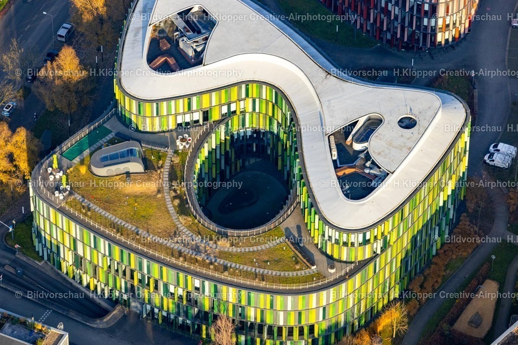 Luftbilder Köln-7911 | Luftbildfotografie Verwaltungsgebäude und Bürokomplex " Cologne Oval Offices " in Köln im Bundesland Nordrhein-Westfalen, Deutschland - Realisiert mit Pictrs.com