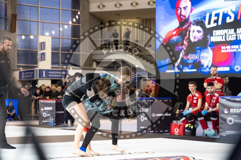 20260214PBB0076 | Fighters compete during the ADCC European Trials  competition day 1 in Belgrade, Serbia, on February 14, 2026.