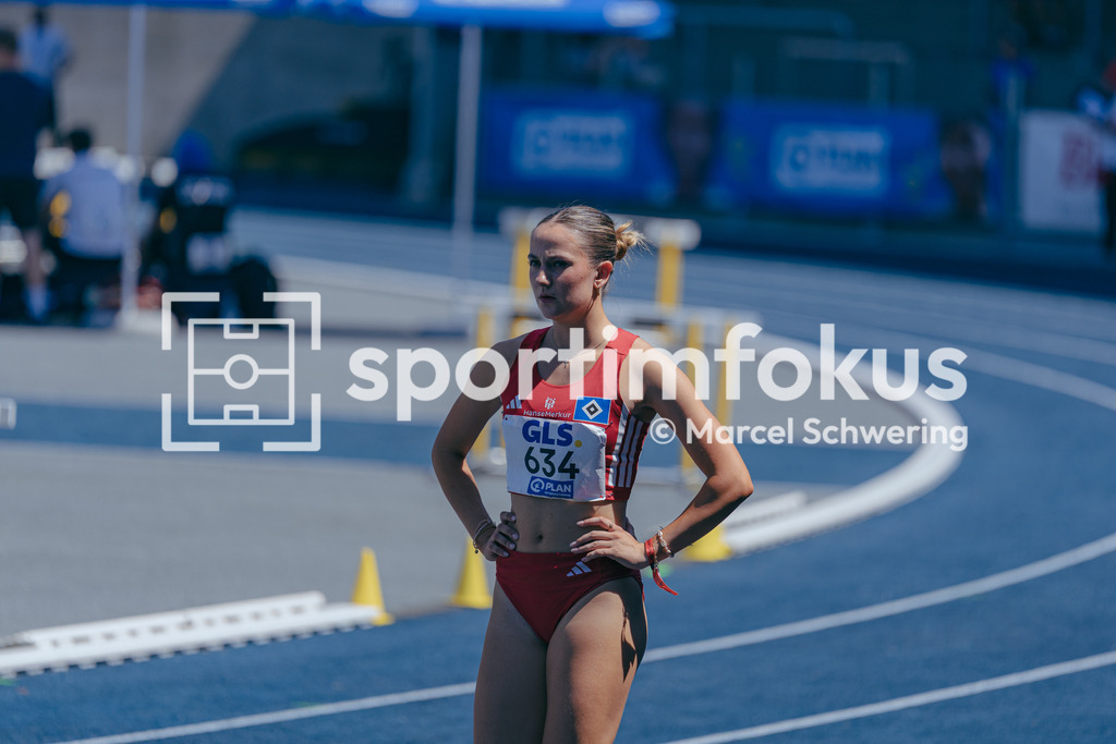 Deutsche Meisterschaften U20 / U16 2026 | Ida Carlotta Schröder, Hamburger SV, 634, 400-Meter-Lauf, Deutsche Meisterschaften der U20 &amp; U16 2026, Lohrheidestadion Bochum-Wattenscheid, 11.07.2026. Foto: Marcel Schwering / sportimfokus - Realisiert mit Pictrs.com