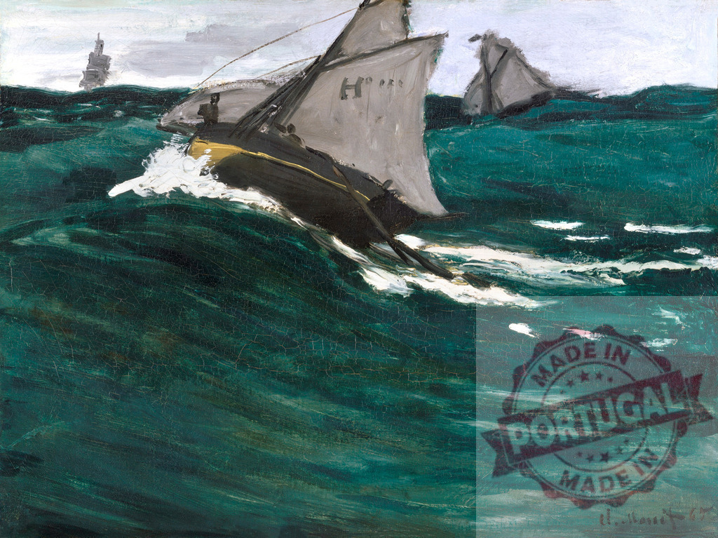 The Green Wave (1866–1867) by Claude Monet, high resolution famous painting. Original from The MET. Digitally enhanced by rawpixel. | The Green Wave (1866–1867) by Claude Monet, high resolution famous painting. Original from The MET. Digitally enhanced by rawpixel. - Realisiert mit Pictrs.com