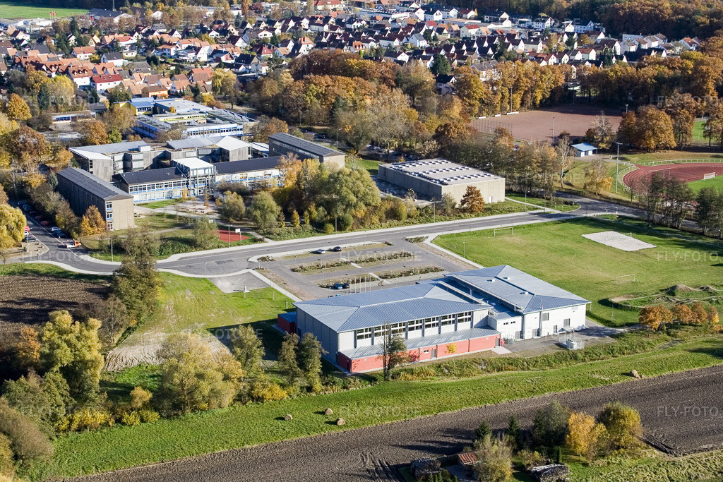 Luftbild: Bienwaldhalle Kandel in Kandel im Bundesland Rheinland-Pfalz in Deutschland. Foto: IMG_8863.jpg vom 05.11.2007 durch Werner Riehm/FLY-FOTO.de