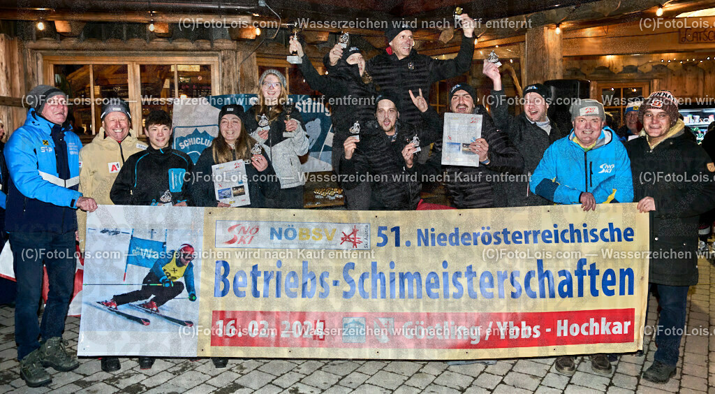 ALP9519_NOe-BetriebsSKI-LM_Mann-Frau-schaften | (C)FotoLois.com, Alois Spandl. 51. Niederösterreichische LandesBetriebs-Skimeisterschaften, best of two, Almlift-Piste Hochkar, LSV - Schiclub Göstling-Hochkar, Fr 16. Februar 2024.