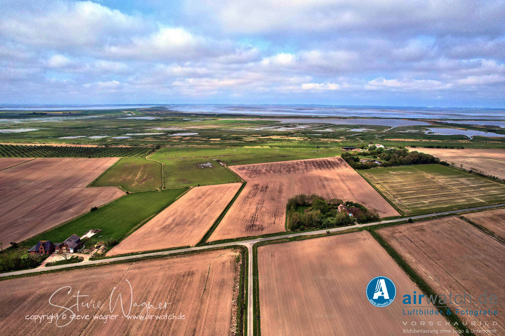 Luftbilder Rickelsbueller Koog - Nordfriesland | Luftbilder Rickelsbueller Koog