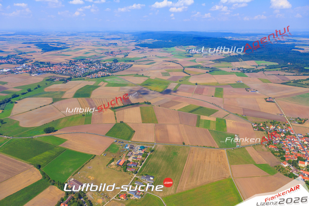 Luftbild von  Hofheim-in-unterfranken - Luftaufnahme wurde 2015 von https://frankenair.de mittels Flugzeug (keine Drohne) erstellt - die Geschenkidee