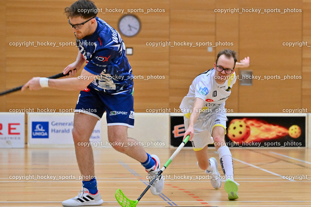 VSV Unihockey vs. IC Graz 17.12.2022 | #74 Luca Wurmitzer, #10 Philipp Werhounig