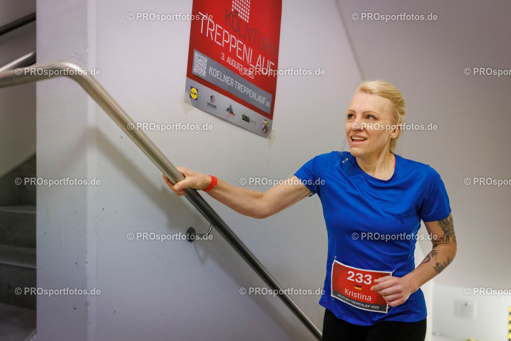 KölnTurm Treppenlauf; Köln, 03.08.2025 | Impressionen vom KölnTurm Treppenlauf am 03.08.2025 in Köln (Nordrhein-Westfalen). 