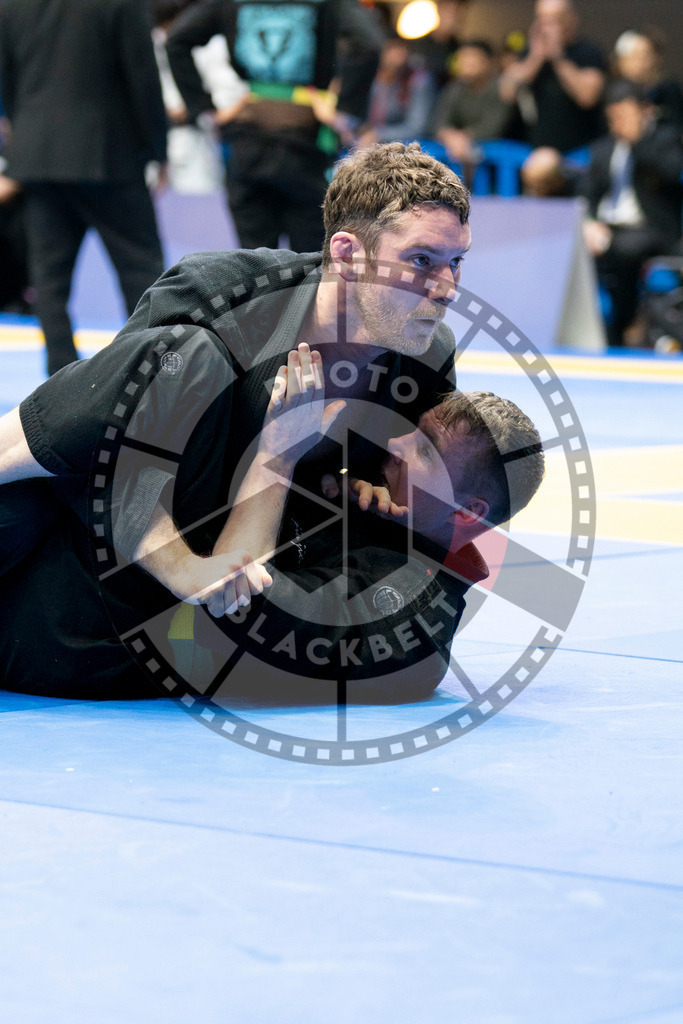 20240124PBB03429 | Fighters compete during the second day of the IBJJF European Championship in Paris, France, on January 24, 2024.