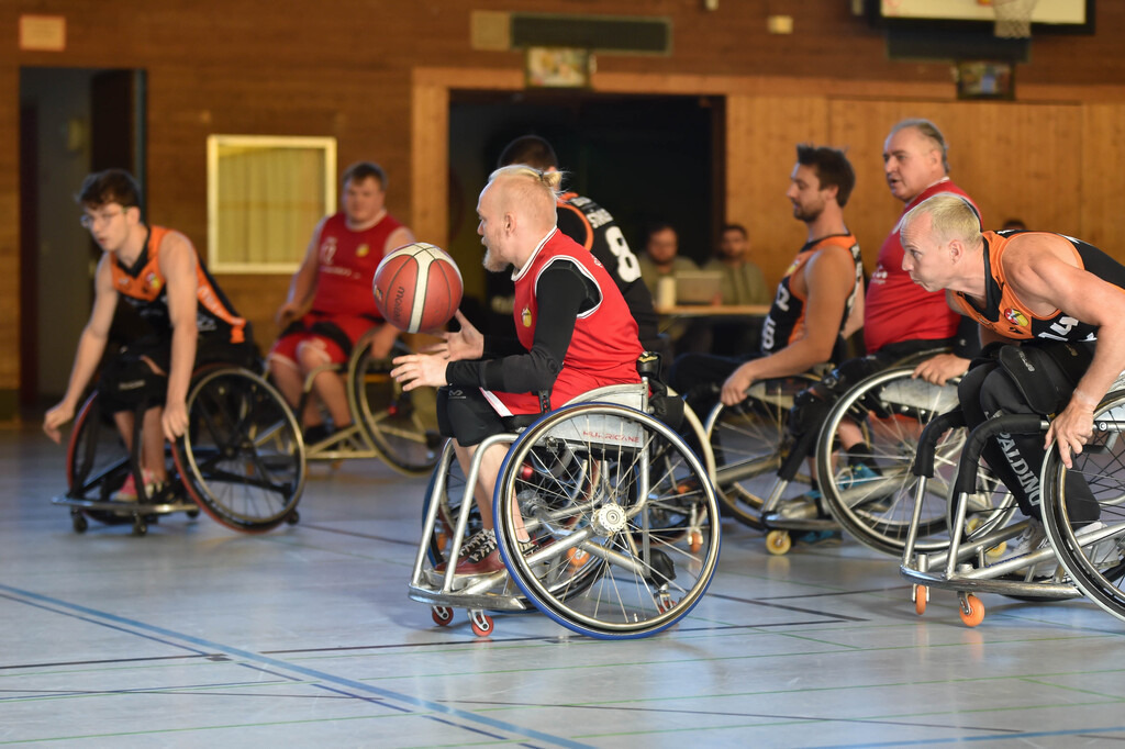 2024-10-26-0250 | RSKV Tuebingen vs. Hannover United 2, Rollstuhlbasketball, 2. Bundesliga Sued, 3. Spieltag, Saison 2024/2025, 26.10.2024, Foto: Ralph Kunze - Realisiert mit Pictrs.com