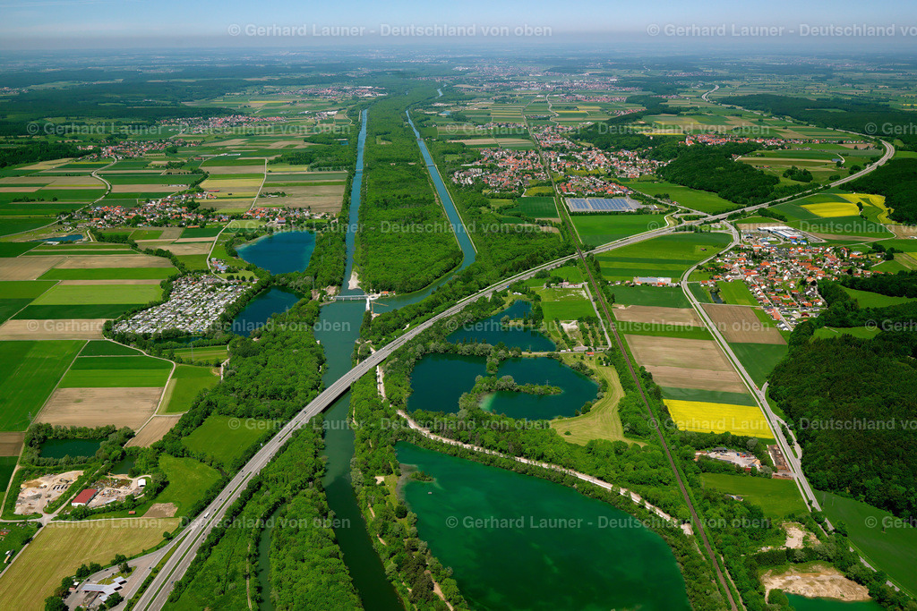 2902625 | Landschaft bei Kellmünz an der Iller mit A7 und Illerkanal