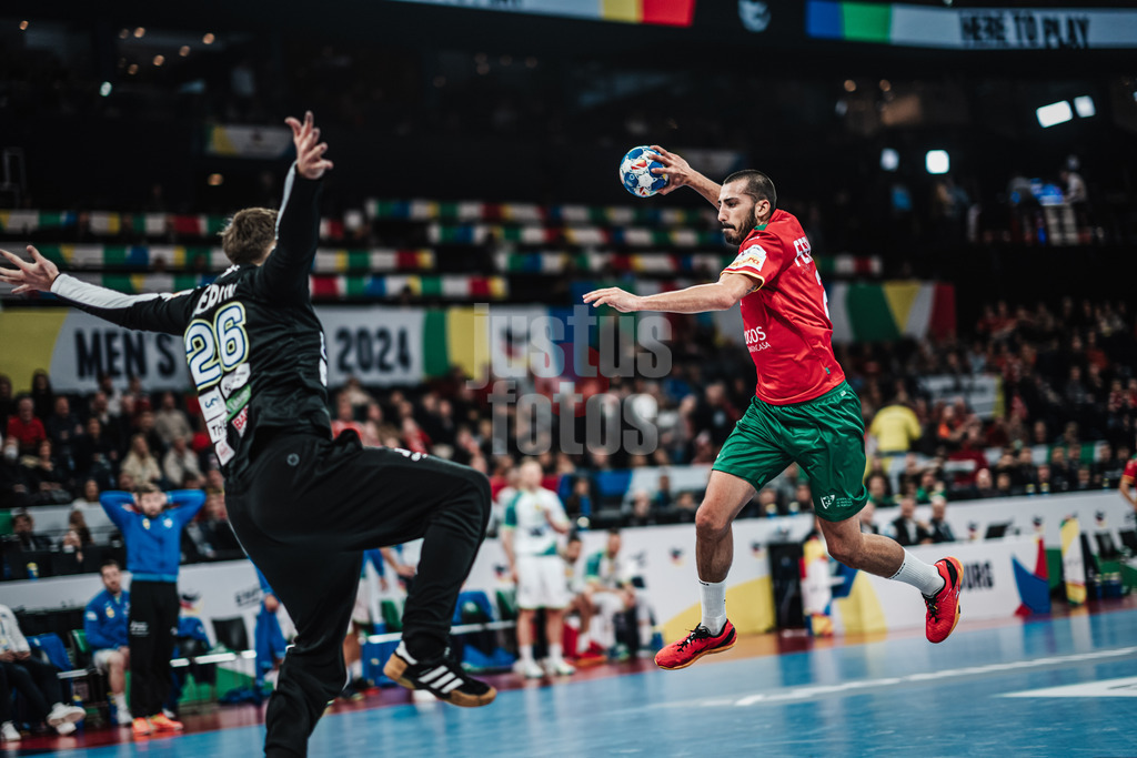 Handball | Herren | EHF EURO 2024 | European Championshop Men 2024 Final Tournament | Slowenien vs. Portugal | 19.01.2024 | sportfotografie mit justus stegemann