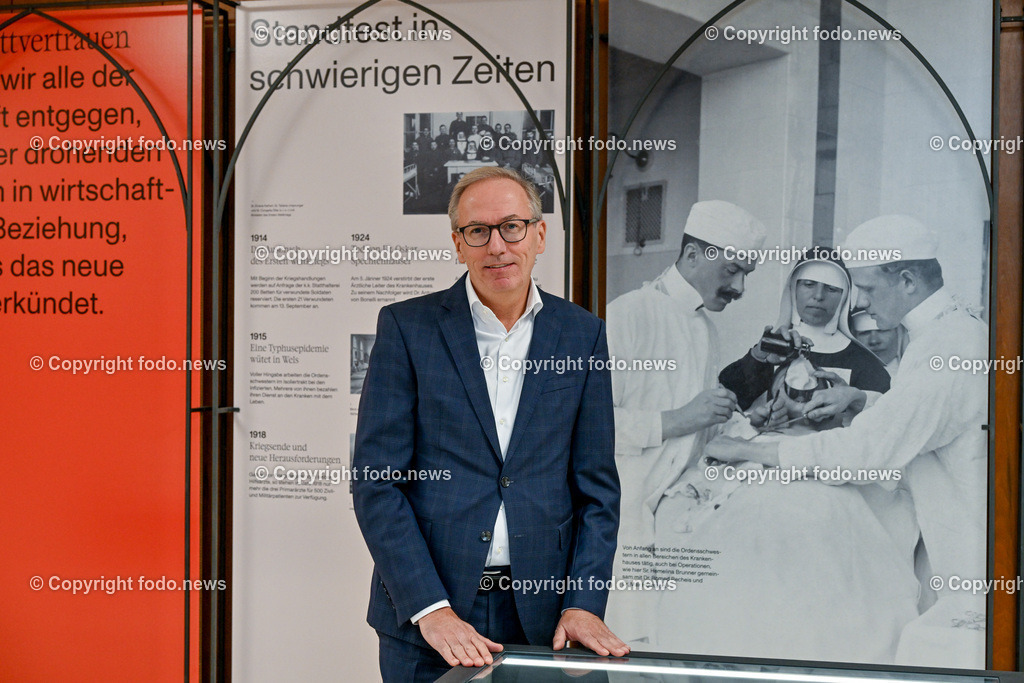 Klinikum Wels-Grieskirchen_ 13.11.2023-8 | 13.11.2023, Wels, AUT, Klinikum Wels-Grieskirchen, im Bild Dietbert Timmerer (Geschaeftsfuehrung - Verwaltungsleitung)