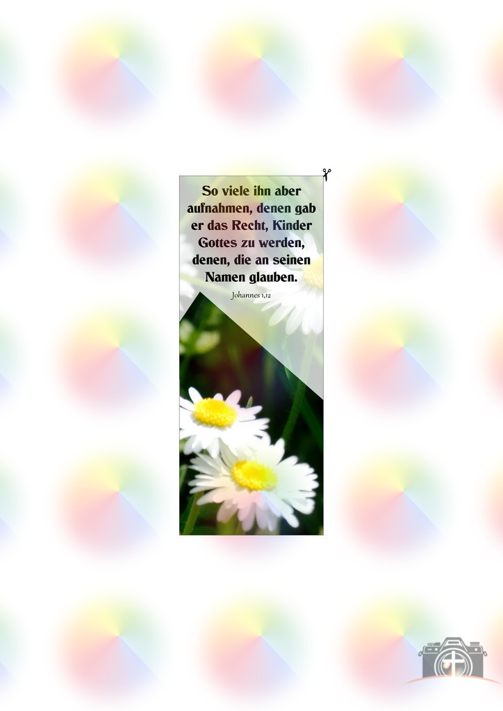 Lesezeichen BW-Gänseblümchen-0002 mit Bibelvers DIN A4 | Entdecken Sie eine vielfältige Auswahl individueller Fotos zum Kauf auf picturalux.de. Finden Sie hochwertige Bilder für Ihre Projekte, die Ihre Botschaft perfekt unterstreichen. Stöbern Sie jetzt und verleihen Sie Ihren Inhalten das gewisse Etwas! - Realisiert mit Pictrs.com