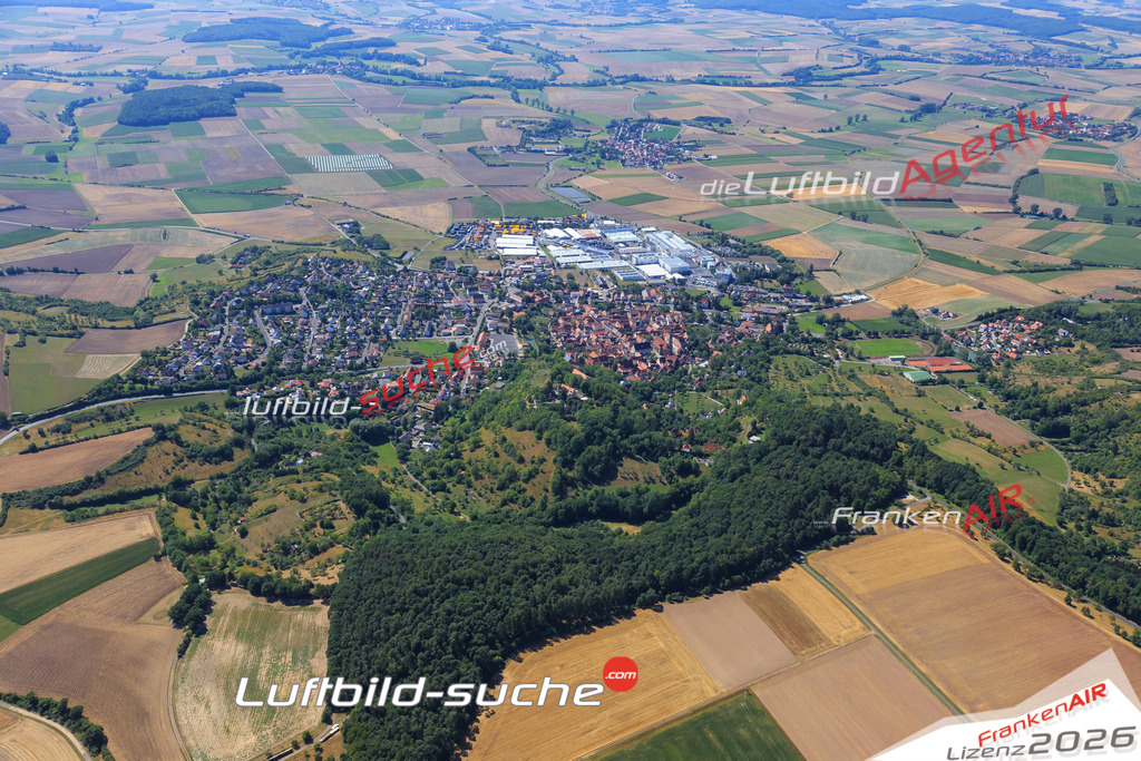 Luftbild von  Koenigsberg-in-bayern - Luftaufnahme wurde 2015 von https://frankenair.de mittels Flugzeug (keine Drohne) erstellt - die Geschenkidee