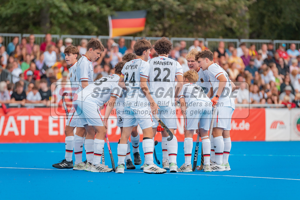 HK_20230716_102828 | Euro Hockey MU18 Boys Finale Belgium vs Germany Championship Girls &amp; Boys am 16.7.2023 CHTC , Krefeld ,